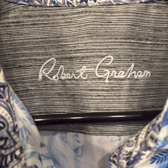 Robert Graham Men's Killimore Long-Sleeve Button-Down Shirt Size Medium - Picture 3 of 8
